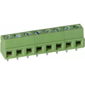 Image of TruConnect 211846 5.08mm 8 Way Low Profile Rising Clamp Terminal Block
