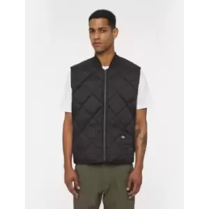 Image of Dickies Diamond Quilted Vest Black EU Size Sml