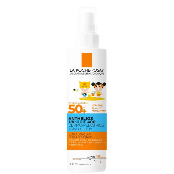 Image of La Roche-Posay Anthelios UVMune 400 Dermo-Pediatrics Invinsible Spray Kids SPF 50+ 200ml