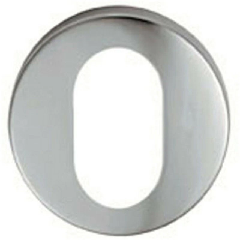 Image of Loops 52mm Oval Profile Open Escutcheon 8mm Depth Concealed Fix Satin Aluminium Multi unisex