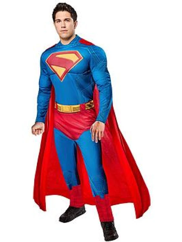 Image of Superman Adult Costume One Colour WZH49 Female L,S