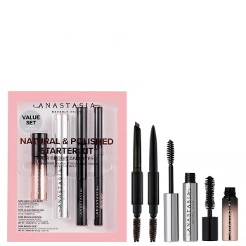 Image of Anastasia Beverly Hills Natural and Polished Starter Kit (Various Shades) - Dark Brown