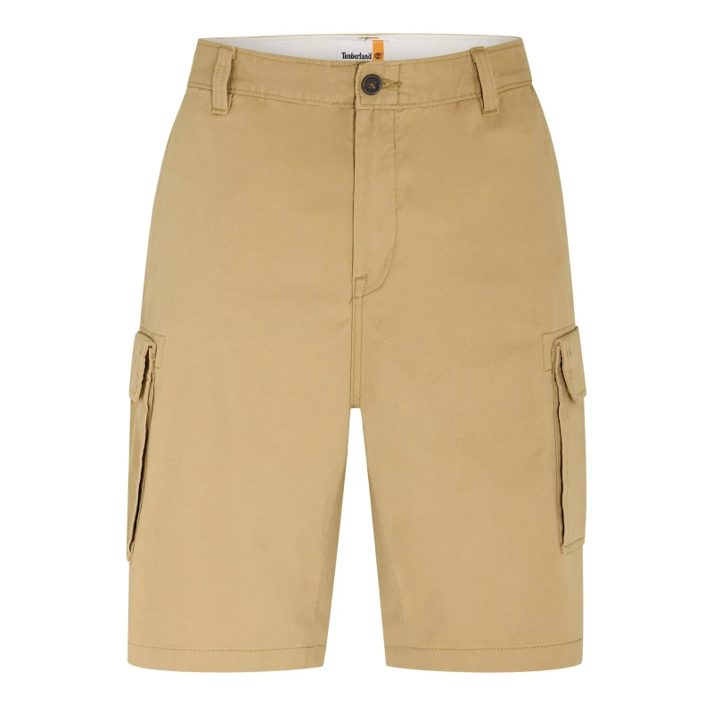 Image of Timberland Mens Twill Cargo Shorts Lemon Pepper male 30