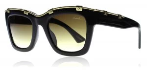 Image of Lanvin Paris SLN694 Sunglasses Black / Gold 700 50mm