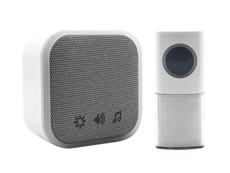 Image of Uni-Com 98476+W96001 Portable Door Chime, White 98476+W96001