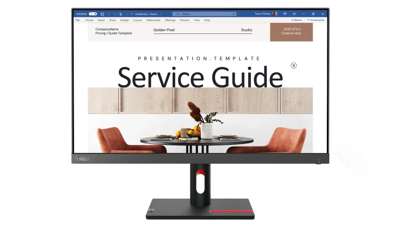 Image of Lenovo S24i-30 24 IPS Full HD 100Hz Monitor 63DEKAT3UK Black