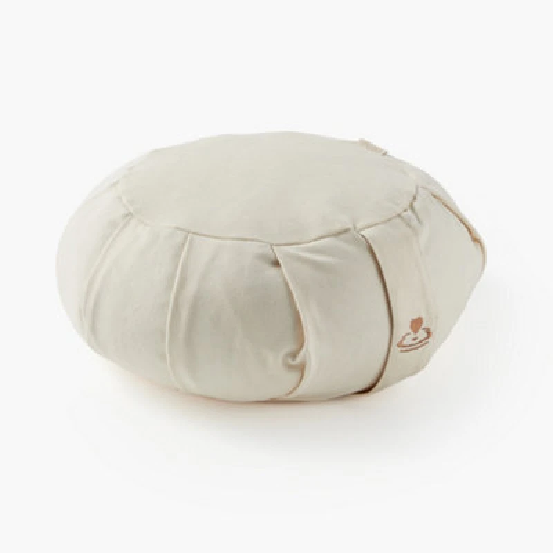 Image of Myga Cream Zafu Yoga Meditation Cushion For Comfortable Practice