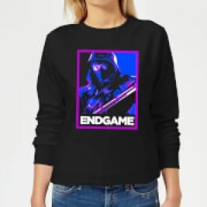 Image of Avengers Endgame Ronin Poster Womens Sweatshirt - Black - S