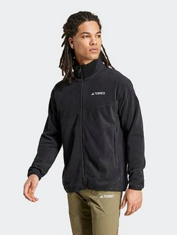 Image of Zipped fleece adidas Terrex Multi Noir Male S