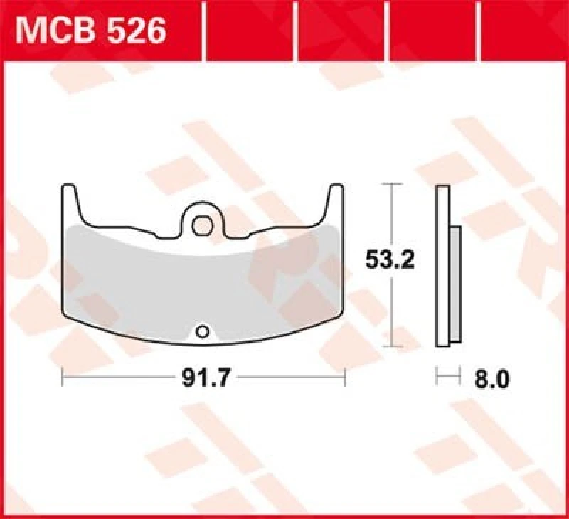 Image of TRW Lucas Brake pad MCB526