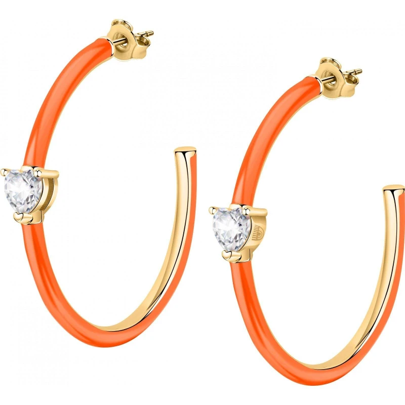 Image of Chiara Ferragni Womens J19AVI44 Pair Of Earrings in Orange Orange Female One Size