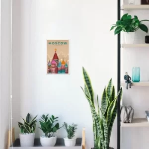 Image of Moskow Multicolor Decorative Metal Wall Accessory