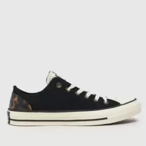 Image of Converse All Star Ox Tortoise Trainers In Black & Brown