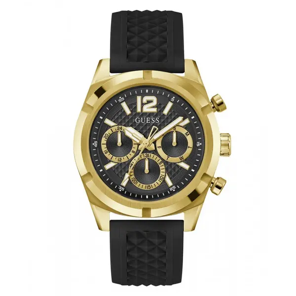 Image of Guess Watches Gents Resistance Black Watch GW0729G2