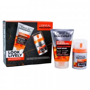 Image of LOreal Paris Men Expert Look Lively Anti-Fatigue Duo Giftset