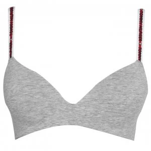 Image of Tommy Bodywear Tech Triangle Bralette - MidGry HeathPG5