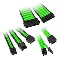 Image of Kolink Core Adept Braided Cable Extension Kit - Venom Green