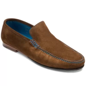 Image of Loake Mens Nicholson Moccasin Shoes Polo Suede 8.5