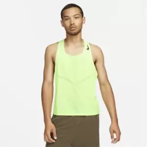 Image of Nike Dri-FIT ADV AeroSwift Mens Racing Singlet - Green