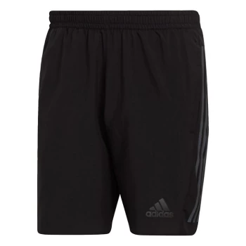 Image of adidas Run Icon Full Reflective 3-Stripes Shorts Mens - Black