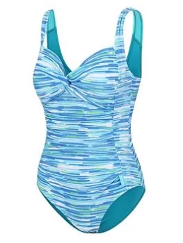 Image of Regatta Sakari Swimsuit - Light Blue, Size 8, Women