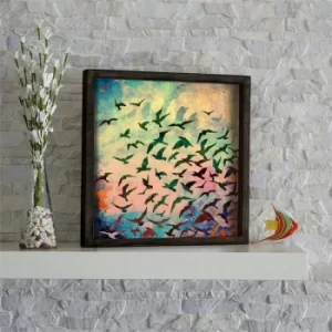 Image of KZM530 Multicolor Decorative Framed MDF Painting