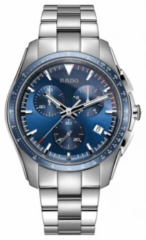 Image of RADO XXL HyperChrome Chronograph Stainless Steel Blue Dial Watch
