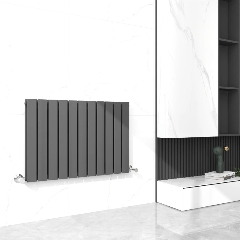 Image of MCC Direct Designer Flat Panel Double Radiator 600x748mm Anthracite in Grey Size: 600x748 Grey Unisex 600x748