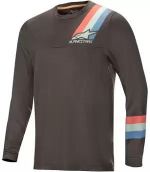 Image of Alpinestars Alps 4.0 LS Bicycle Jersey, grey-green, Size S, grey-green, Size S