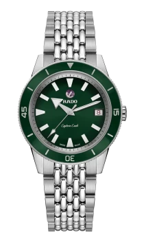Image of Rado Captain Cook Automatic Womens watch - Water-resistant 10 bar (100 m), Stainless steel, green