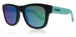 Image of Havaianas Paraty M Sunglasses Black Turquoise QPX/Z9 50mm