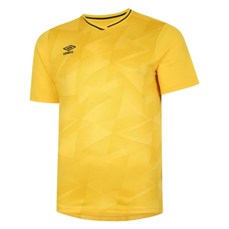 Image of Umbro Triassic Short-Sleeved Jersey in Mustard Size: 11-12 Years Mustard Unisex 11-12 Years