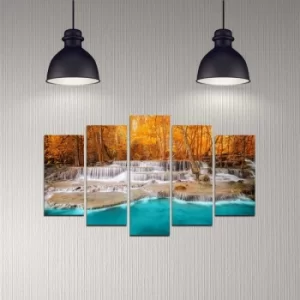 Image of 5DMDF-45 Multicolor Decorative MDF Painting (5 Pieces)