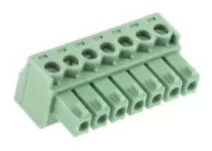 Image of Phoenix Contact MCV 1.5/7-G-3.81 7-pin PCB Terminal Block, 3.81mm Pitch
