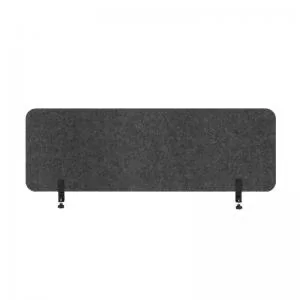 Image of Bi-Office Archyi Sculpo 1400 x 400mm Desk Panel Frameless Dark Grey