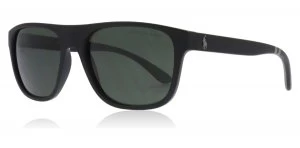 Image of Polo Ralph Lauren PH4131 Sunglasses Matte Black 52849A Polariserade 57mm