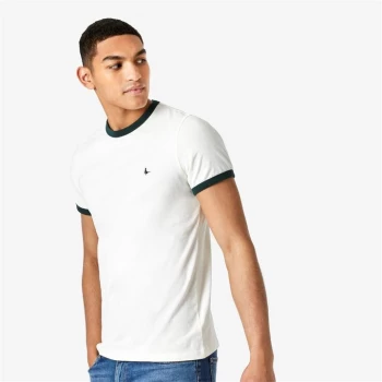 Image of Jack Wills Pentworth Ringer T-Shirt - Vintage White