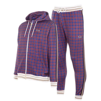 Image of Lonsdale Gentlemen Tracksuit Mens - Red Check