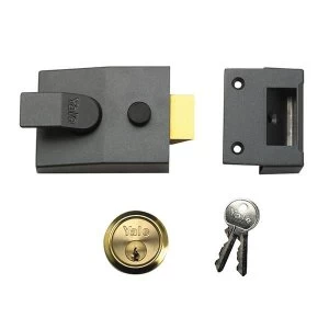 Image of Yale Locks 88 Standard Nightlatch 60mm Backset DMG Finish 60mm Backset Box