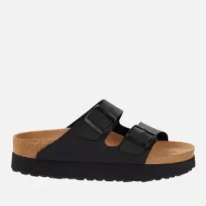 Image of Birkenstock Womens Papillio Vegan Arizona Platform Double Strap Sandals - Black - EU 41/UK 7.5