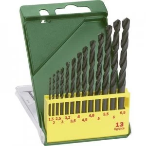 Image of Bosch Accessories 2607019441 HSS Metal twist drill bit set 13 Piece rolled DIN 338 Cylinder shank 1 Set