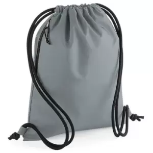 Image of Bagbase Unisex Adult Recycled Drawstring Bag (One Size) (Grey)