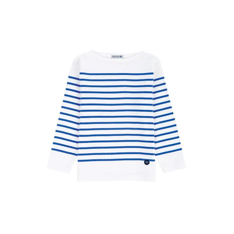 Image of Armor-Lux T-Shirt mariniere child Armor-Lux amiral Blanc Unisex 4 ans