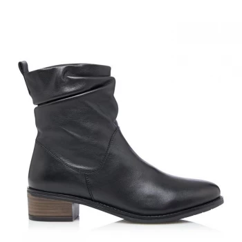 Image of Dune Black Leather 'Pagers 2' Ankle Boots - 3
