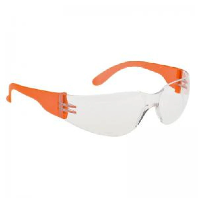 Image of Portwest Wrap Around Safety Glasses PW32COH Frame: Orange