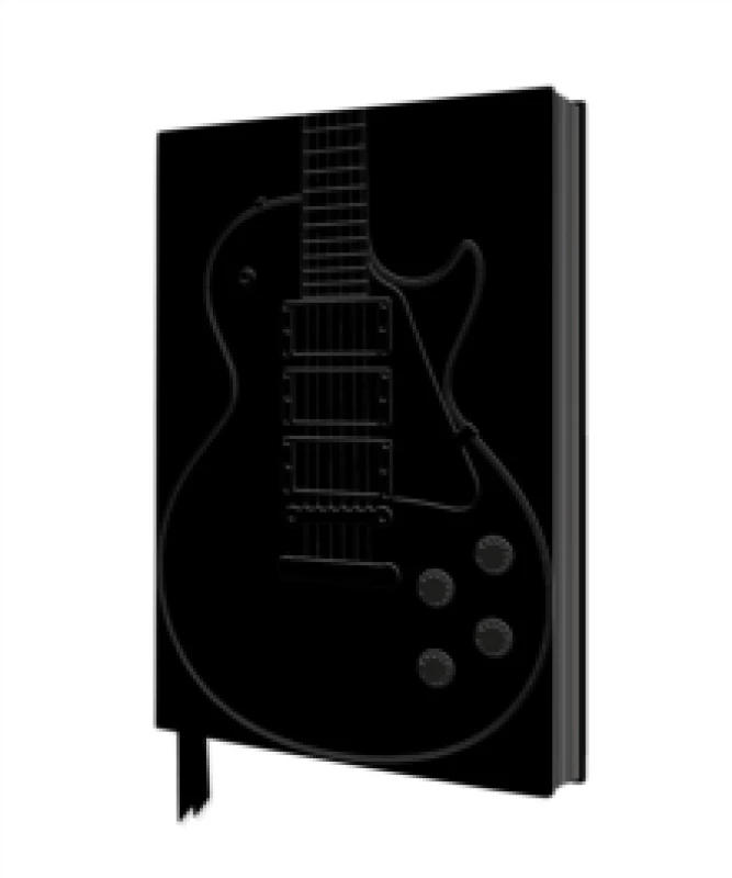 Image of Black Gibson Guitar Artisan Art Notebook (Flame Tree Journals) Notebook / blank book