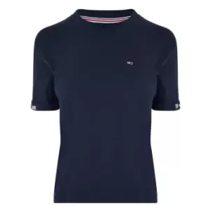 Image of Tommy Jeans Crop Stripe T Shirt - Blue