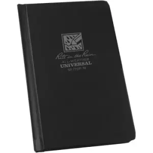 Image of Rite in the Rain Universal Fabrikoid, Side Bound Book, 4&frac14; x 6&frac34;" (80 Sheets) Grey / Black