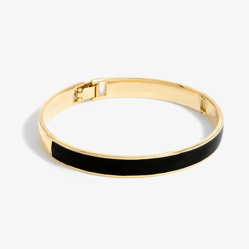 Image of Jon Richard Gold Plated And Enamel Bangle Gold