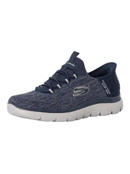 Image of Skechers Slip-ins Summits Key Pace Trainers Navy 8 UK